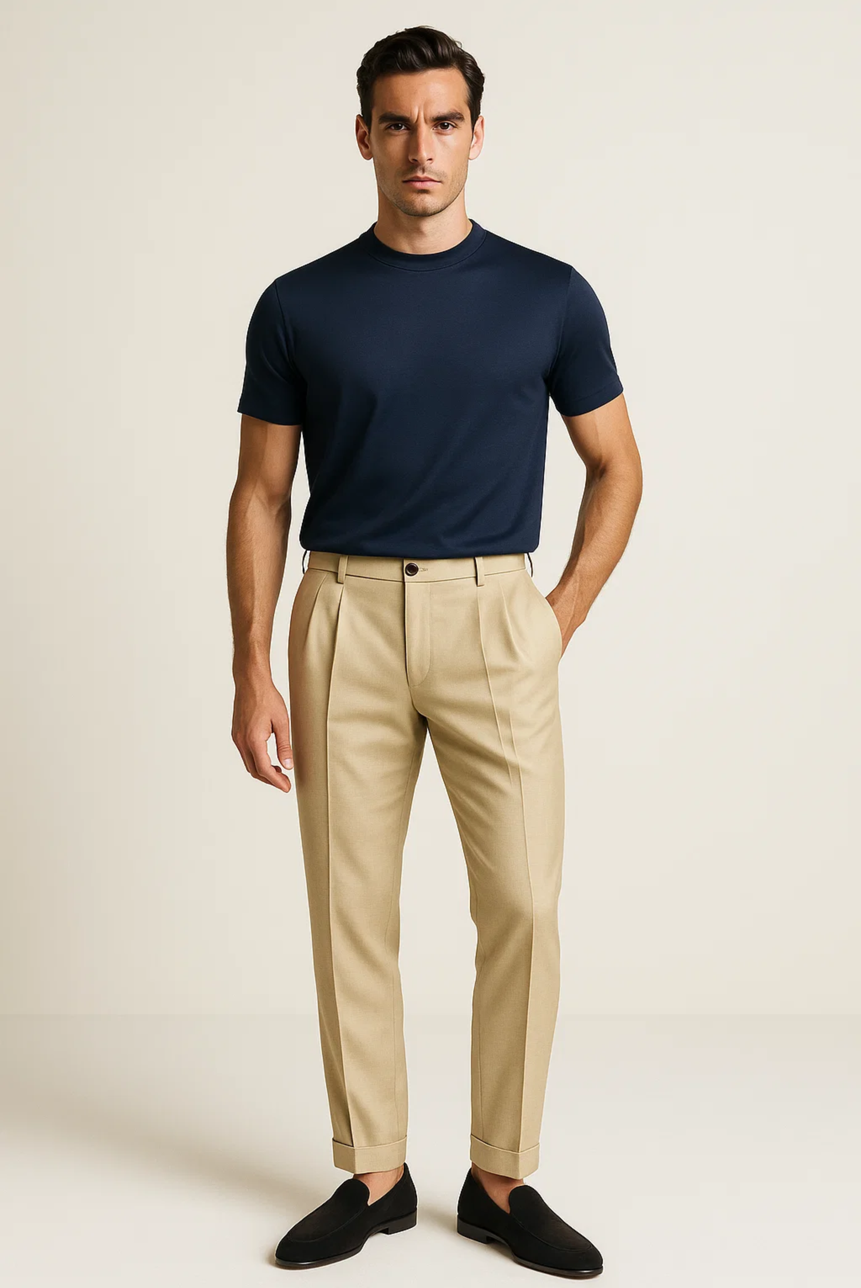 Navy Imperial Tee